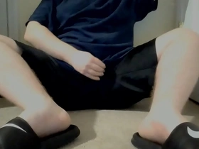 Asian man undresses for you and ejaculates on his chest