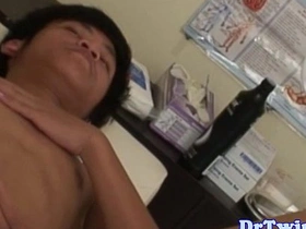 Young Asian boy gets balls rubbed by amateur gay