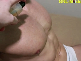 Muscle worship: A sensual massage for a hot guy with great muscles.