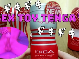 Gay teen masturbates with Tenga and can’t hold back his cum.