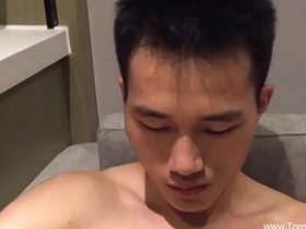 Straight alpha male showing off his muscles and playing with his cock.