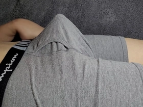 Asian twink pleases himself with his petite member