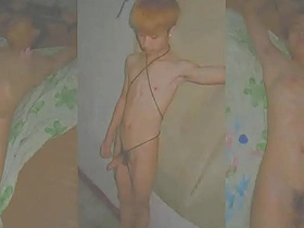 Young Asian man explores BDSM in a heterosexual relationship