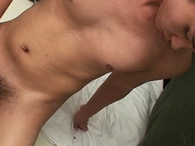 Asian boy gets off on toys and jerking