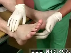 Gay twink James gets a humiliating physical examination by a stern doctor