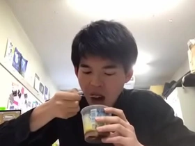 Japanese boy indulges in wild bukkake session
