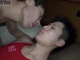 Asian cutie explores his sexuality in gay club