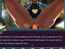 A superhero's humiliating transformation into a sperm receptacle